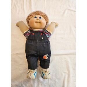 Vintage Cabbage Patch Kid Boy Wheat Hair Blue Eyes Head Mold #3 1985 OK‎ Factory
